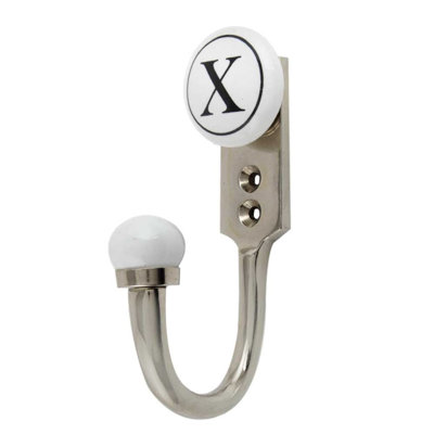 Letter X Ceramic Wall Hook