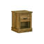 Table d'appoint peu encombrante avec tiroir de rangement et tablette ouverte