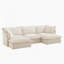 Canapé modulaire confortable et polyvalent avec bords français élégants et coussins moelleux pour des espaces de vie confortables