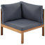 Ensemble de conversation d'extérieur de style japonais Farrow avec bois d'acacia durable et coussins hydrofuges-124955581