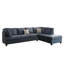 Ensemble de canapé modulaire 2 pièces réversible bleu foncé Dorris