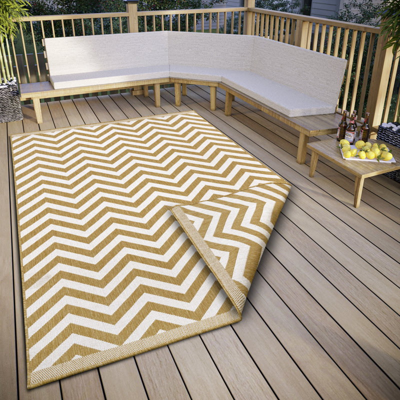 Twin Supreme Chevron Indoor / Outdoor Area Rug, Rectangle 80 x 150cm