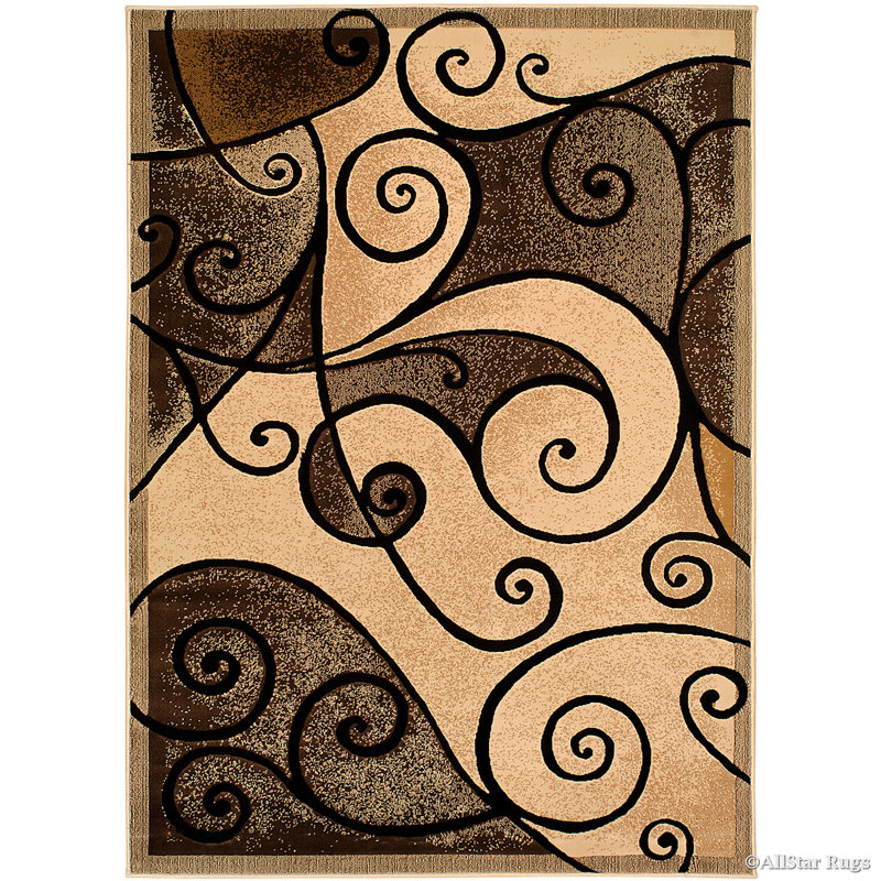 Abstract Indoor Rug, 5'2" x 7'2"