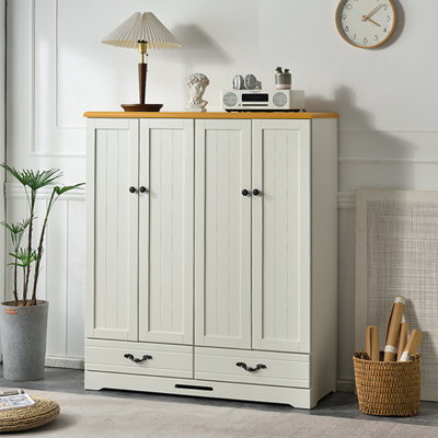 American-style Simple Off-white Wardrobe