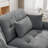 Over Size Modern Upholstered Sofa With Ottoman-858503040