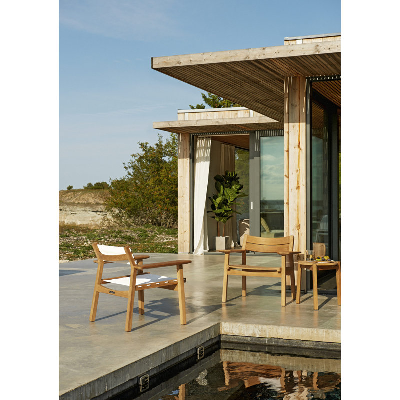 Djurö Teak and Batyline Lounge Armchair