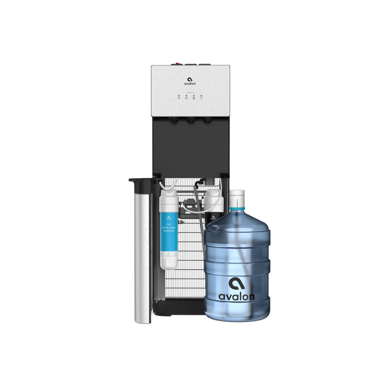 Avalon Silver Free Standing Bottom Loading Electric Filtered Water Dispenser