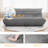 Armless 3-Seat Togo Three Seater Large Bean Bag Sofa-115636736-113399986