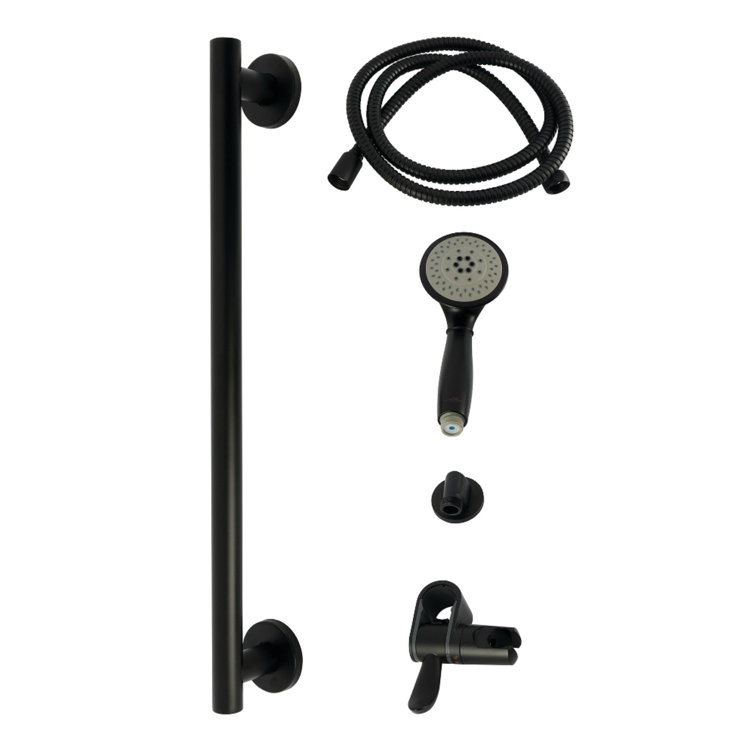 Kingston Brass Made To Match Shower System With Slide/Grab Bar And Hand Shower