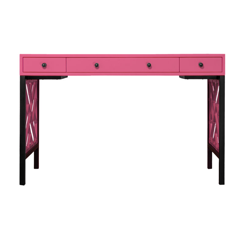 Chippendale Writing Desk, Hot Pink