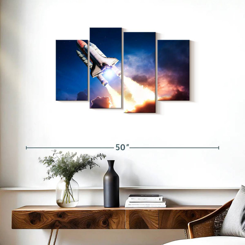 Mission Oberle dans l'espace, H 22 po x l 36 po