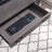 Solid + Manufactured Wood Chisel and Forge Writing Desk in Smoke Gray
