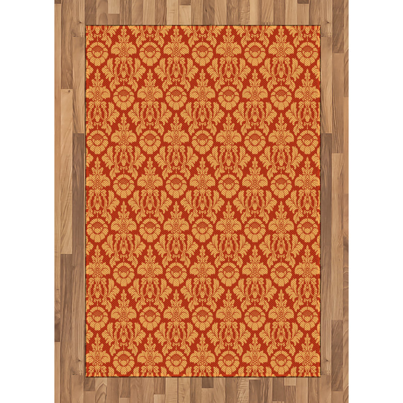 Antique High Density Long Fiber Poly Threads Decorative Area Rug Carpet, Rectangle 4' x 5'8"