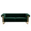 Canapé moderne en velours avec accents RETRO SOFA - Canapé 3 places pour canapé