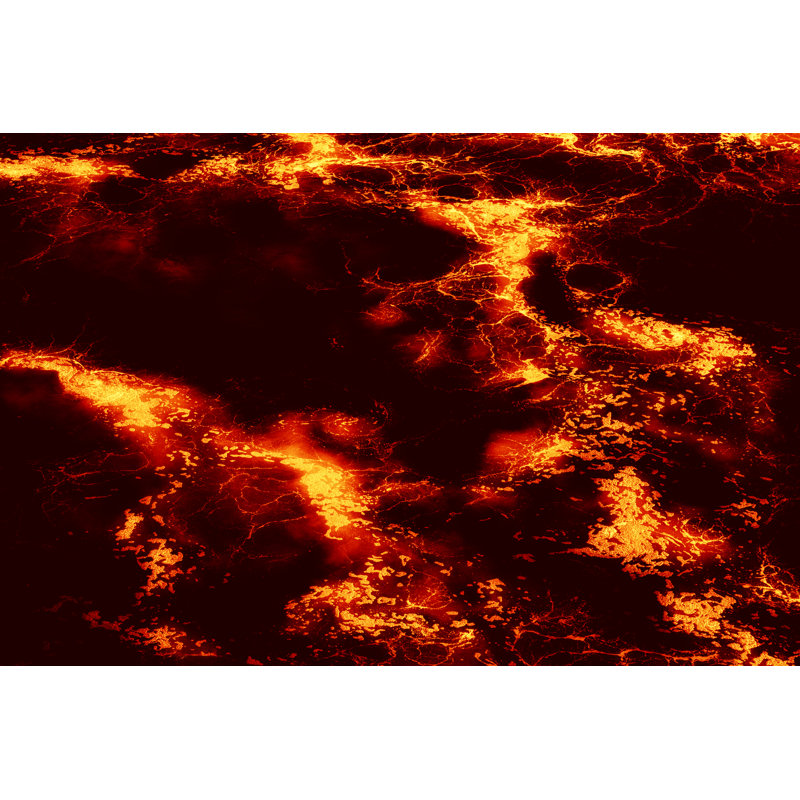 Lava Background by Powerofforever - Wrapped Canvas Print, 61cm H x 91cm W
