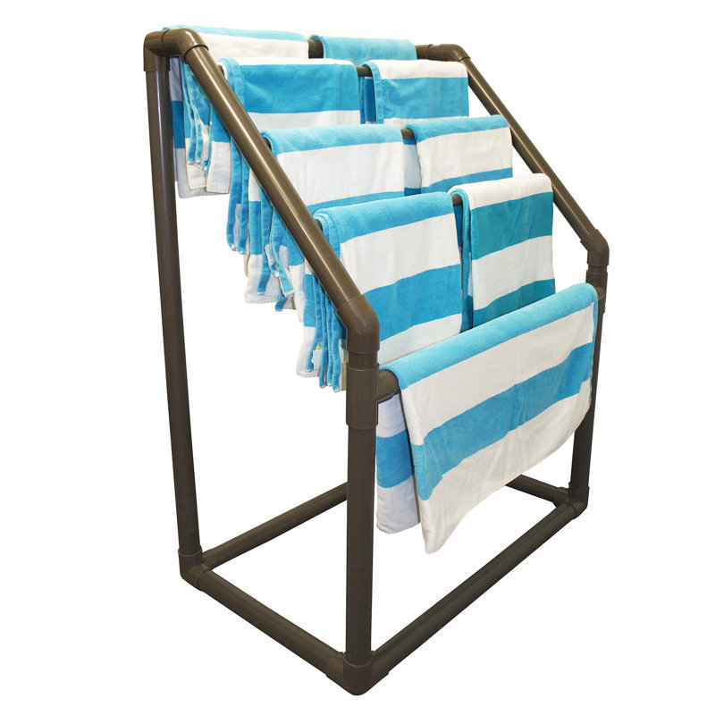Porte-serviettes sur pied Poolside, Marron