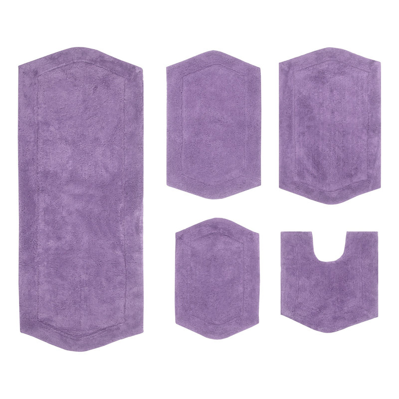 Tapis pour salle de bain Morissette, Mauve