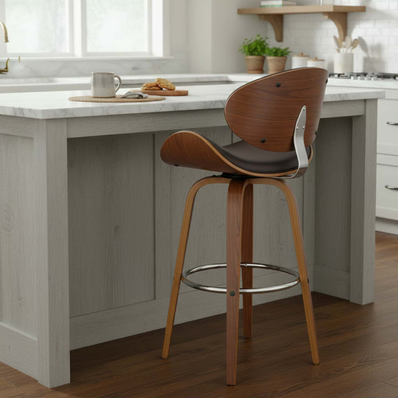 Tabouret de comptoir pivotant 26 po Vlang