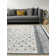 Alfa Rich Geometric Blue White Cream Washable Cotton Area Rugs for Living Room Bedroom Kitchen