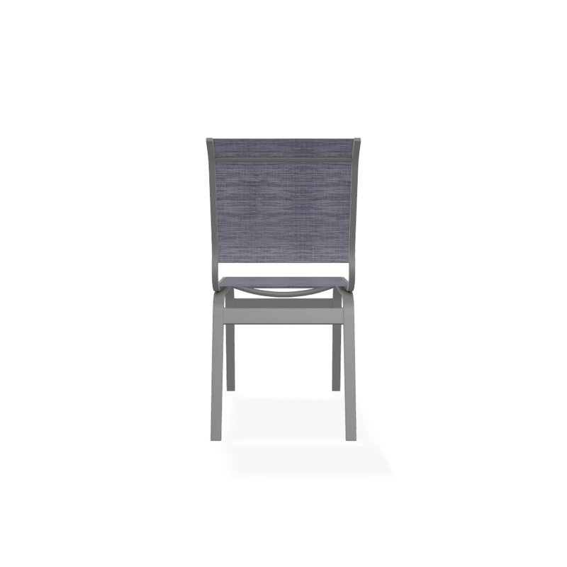 Chaise d'appoint de salle à manger Hiraku, Graphite texturé, Brooks