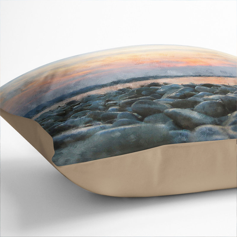 Square Cushion, 55cm H x 55cm W x 20cm D, Stone