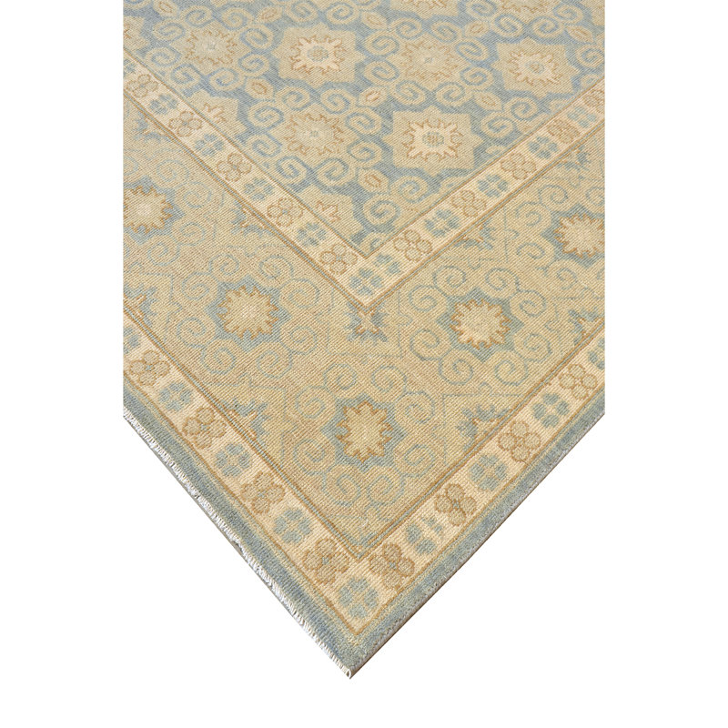 Hand Knotted Wool Moroccan Area Rug in Light Gray, Rectangle 10' x 14'