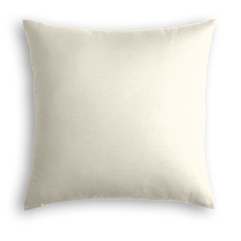 Housse de coussin en lin , 16 po x 16 po, Blanc cassé