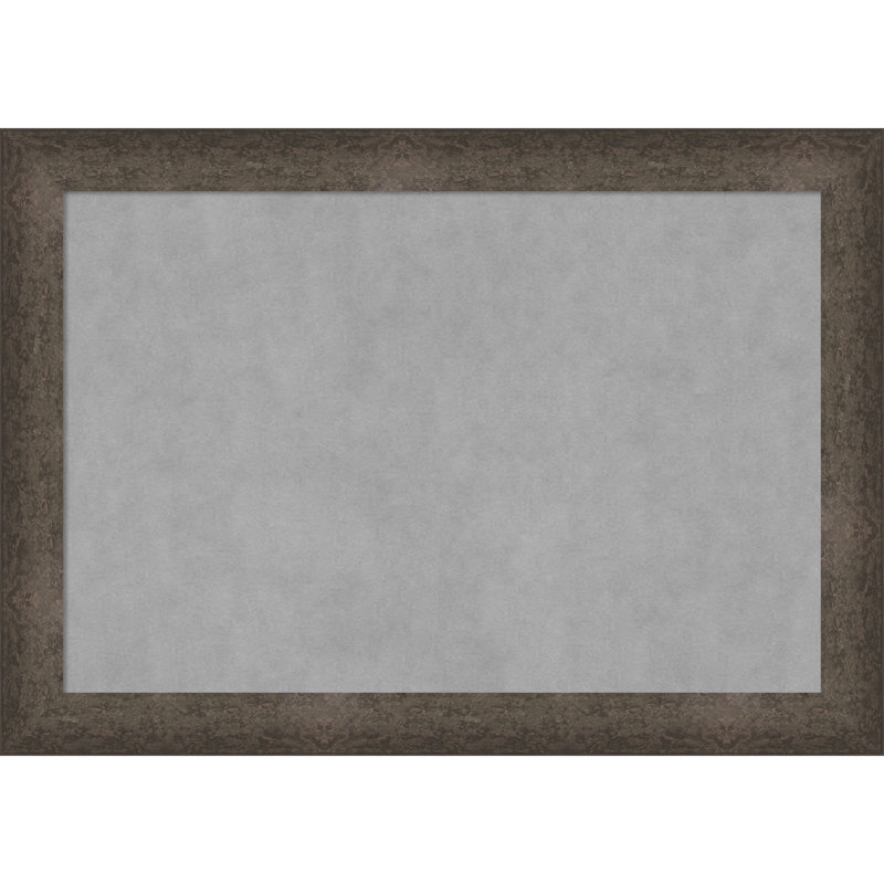 Tableau magnétique encadré bronze tacheté clair, H 29 po x l 41 po