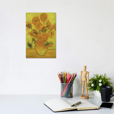 Sunflowers, 1889 by Vincent Van Gogh - Wrapped Canvas Painting