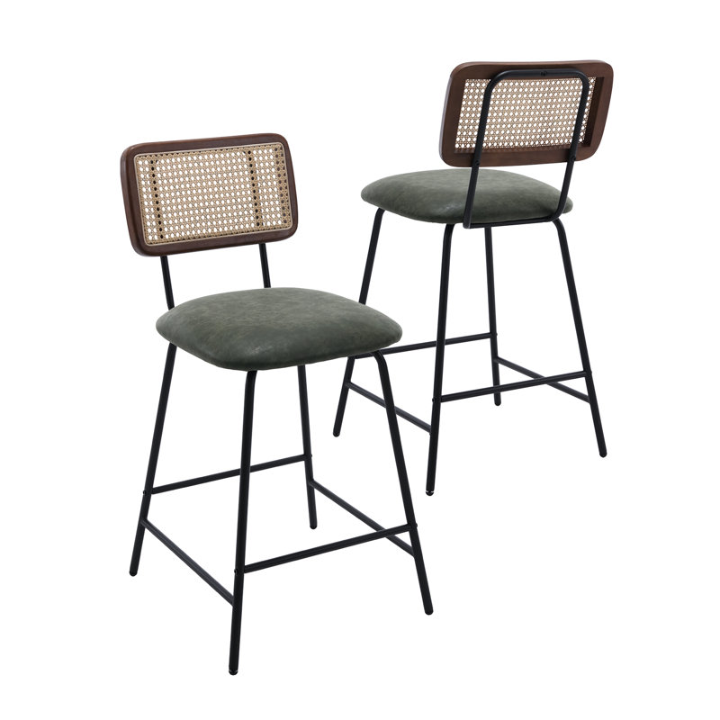 Tabouret de comptoir Latrinda 26, Vert foncé, 2