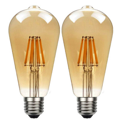 60W Equivalent ST64 E27/Medium (Standard) Dimmable 2700K LED Bulb