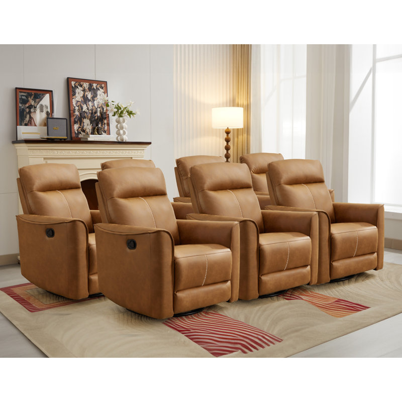 Ensemble de cinéma maison inclinable et oscillant manuel de 31,5 po de largeur Tayani (ensemble de 7)