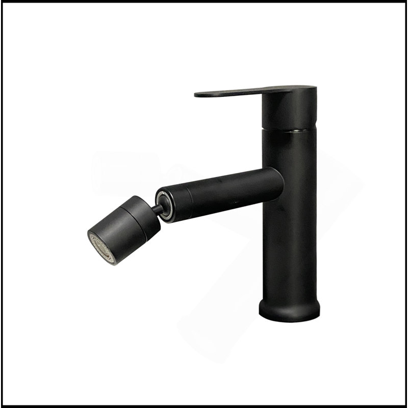 Robinet de lavabo de salle de bain, robinet de lavabo monotrou moderne à poignée simple