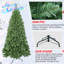 Arbre de Noël 6 pi avec fil mémoire, arbre en PVC artificiel articulé à 760 pointes, arbre de Noël facile à installer pour la décoration des Fêtes-489132735