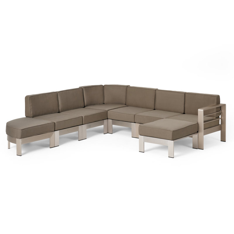 Ensemble modulaire avec coussins patio Jessica