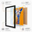 Geometric Giraffe Modern 1 Piece Single Picture Frame Wall Art-136672311-136672315