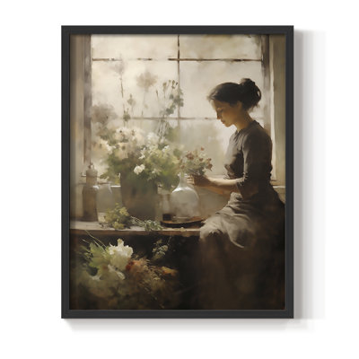 Reproduction encadrée WOMEN Series CDXIV - bois massif