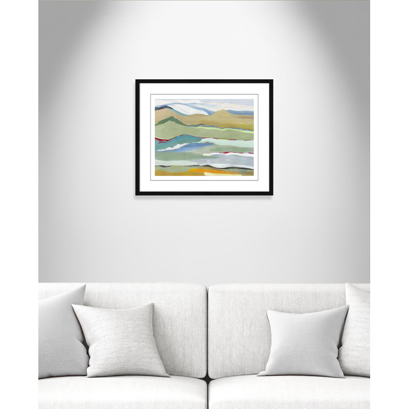 Goodbye Summer On The Hills by PI Studio, 21.5" H x 25.5" W x 0.75" D, Black Wood Framed
