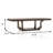 107.6" W Rustic Dining Table, Weathered Oak
