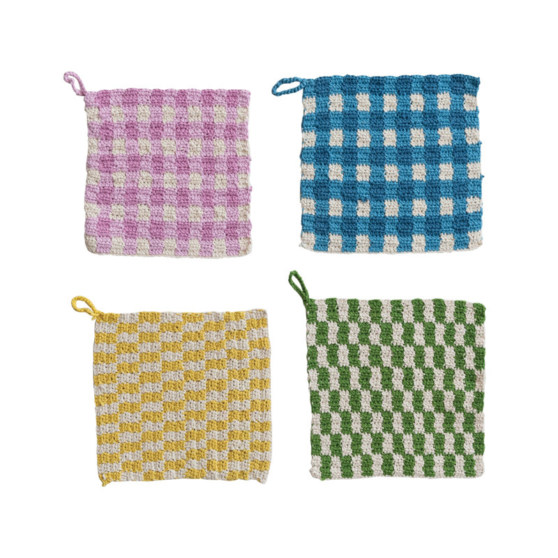 Support à casseroles en coton 4 pièces 4 pièces