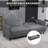 83.5'' Upholstered Tufted Convertible Sofa-95975268-95975267