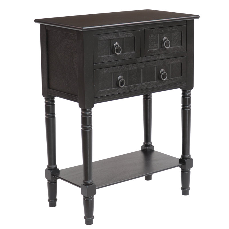 Bertero 24'' Console Table, Black