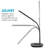 OttLite Strive LED Desk Lamp with USB, Flexible Neck, 3 Brightness Settings with Touch Controls
