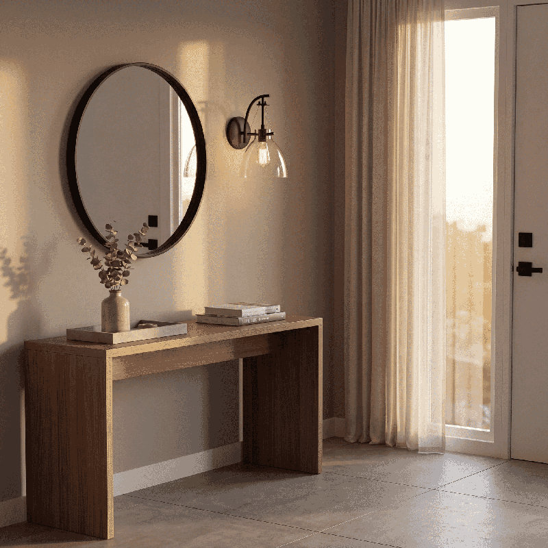 Arrindell Metal Armed Sconce in Brass, Brass