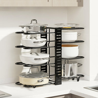 Pots And Pans Organizer Rack Steel Under Sink Organizer