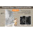 Single Sliding Shower Door 56 - 60 "W X 60" H, 1/4 " 6 Mm  Clear Tempered Glass With Proof Film, Stainless Steel Handle, Square Tube Track In Matte Black, American Style Bathroom, Large Wheels For