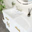 Meuble-lavabo simple 36 po avec plateau en céramique Niyema