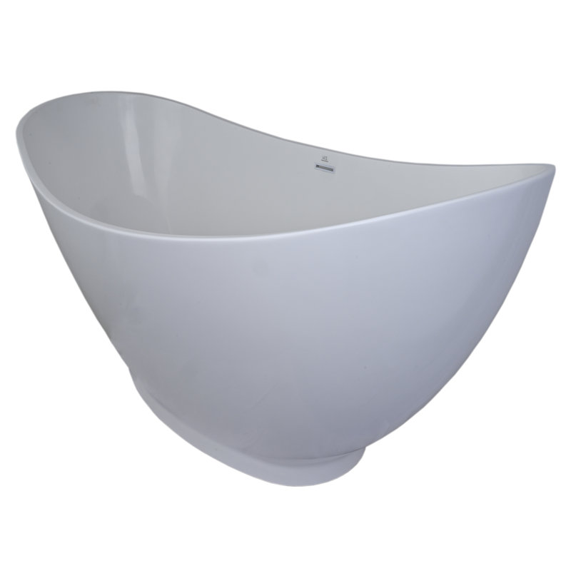 Metro 68'' L Freestanding Soaking Bathtub, Natural
