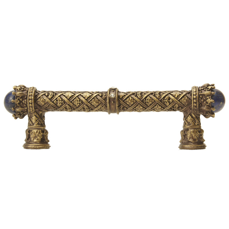 Carpe Diem 6529-9CLAP Crowning Glory Queen Penelope Chalice Queen Penelope 4 inches c.c. pull w/ Swarovski Crystals & semi‐precious stones in Chalice