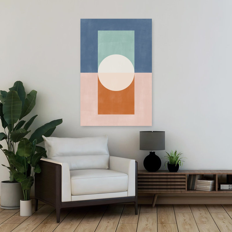 Art contemporain abstrait coloré, H 36 po x l 24 po